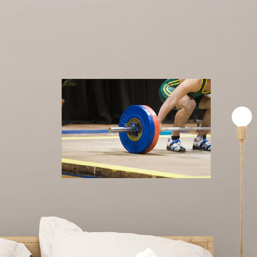Weightlifter about to Lift Wall Decal
