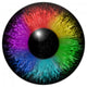Rainbow Eye Wall Decal