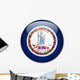 Virginia State Flag Button Wall Decal