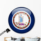 Virginia State Flag Button Wall Decal