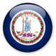 Virginia State Flag Button Wall Decal
