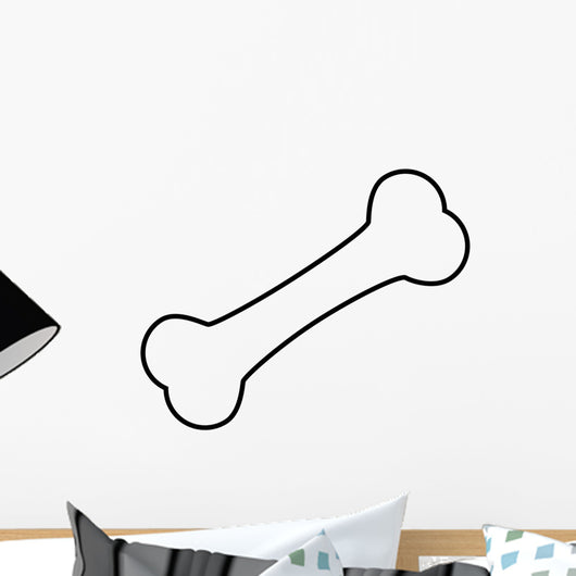 Bone Line Icon Wall Decal