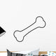 Bone Line Icon Wall Decal