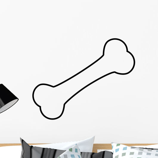Bone Line Icon Wall Decal