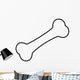Bone Line Icon Wall Decal