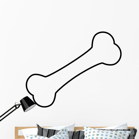 Bone Line Icon Wall Decal