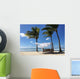 Cabana Palm Trees Beach Wall Decal