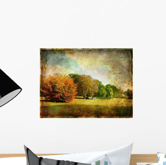 Late Autumn Vintage Picture Wall Decal