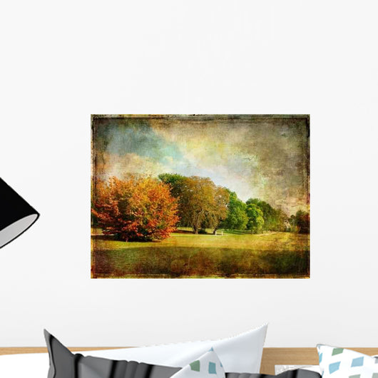 Late Autumn Vintage Picture Wall Decal