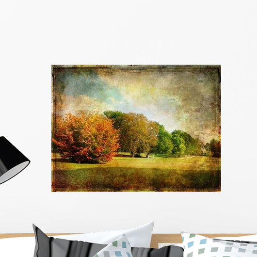 Late Autumn Vintage Picture Wall Decal