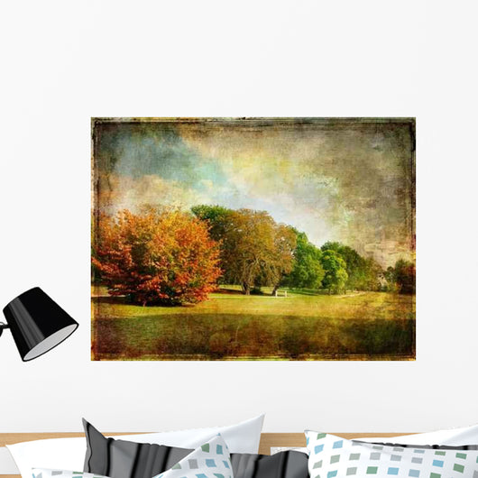 Late Autumn Vintage Picture Wall Decal