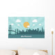 San Francisco Skyline Flat Wall Decal
