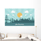 San Francisco Skyline Flat Wall Decal