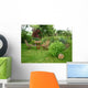 Oasis Green Garden with Wall Decal