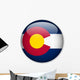 Colorado State Flag Button Wall Decal