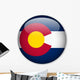 Colorado State Flag Button Wall Decal