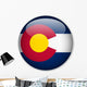 Colorado State Flag Button Wall Decal