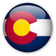 Colorado State Flag Button Wall Decal