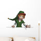 Santa's Elf with Edge Wall Decal