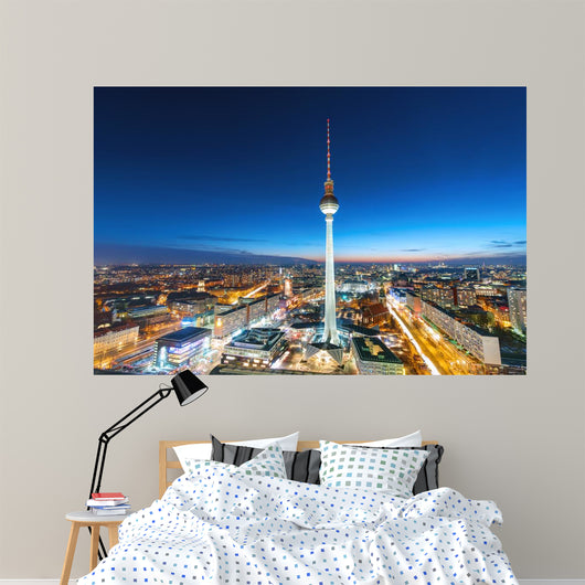 Television Tower Berlin Night Wall Decal