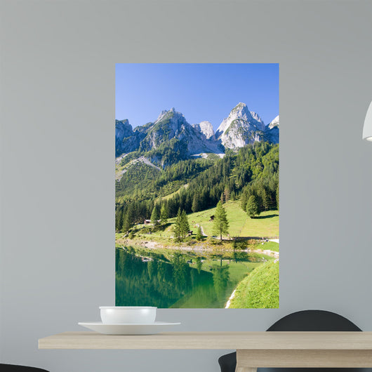 Alpine Lake Scenery Summer Wall Decal