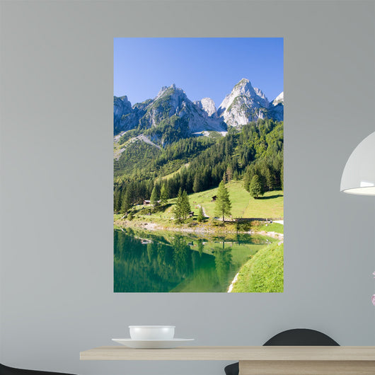 Alpine Lake Scenery Summer Wall Decal