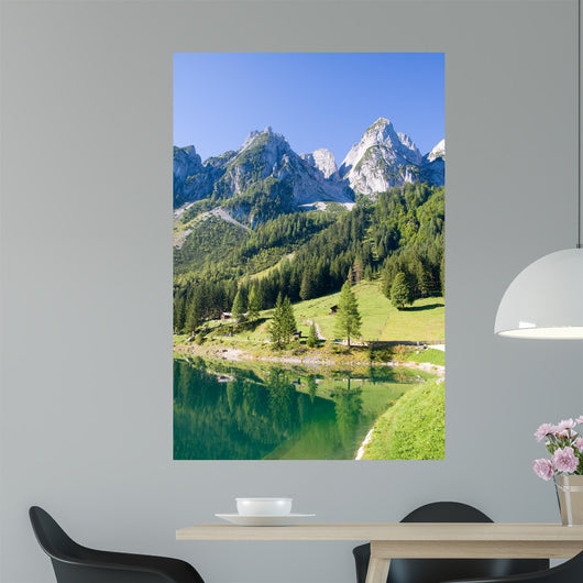 Alpine Lake Scenery Summer Wall Decal