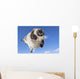Funny Cat Levitate Blue Wall Decal