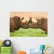 White Rhinoceros Wall Decal