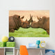 White Rhinoceros Wall Decal
