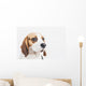 Head Tricolor Beagle Dog Wall Decal