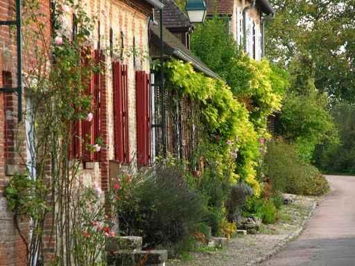 Facade and Picturesque Greenery Wall Decal