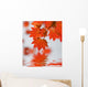 Wine Maple Leaf Abstract Wall Decal