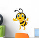 Funny Honey Bee Wall Decal
