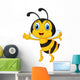 Funny Honey Bee Wall Decal