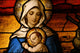 Stained Glass Depicting Virgin Wall Decal