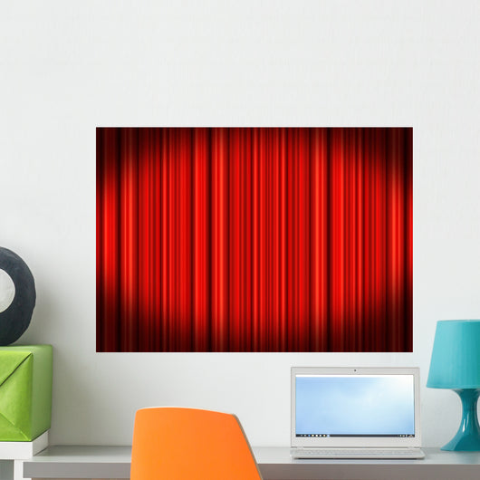 Theatre Curtains Wall Decal