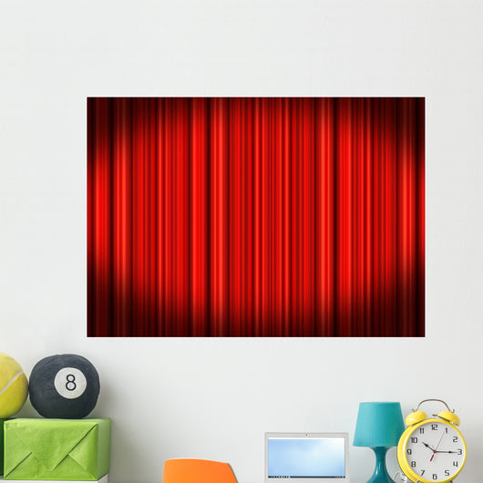 Theatre Curtains Wall Decal