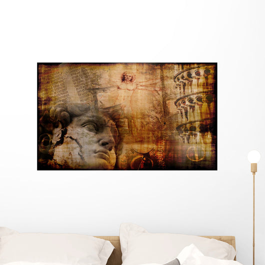 Grunge with Atmosphere Italian Wall Decal