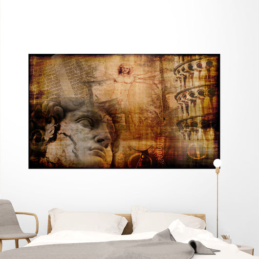 Grunge with Atmosphere Italian Wall Decal