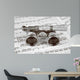 Antique Opera Glasses Music Wall Decal