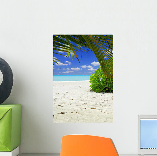 Beautiful Tropical Beach with Wall Decal