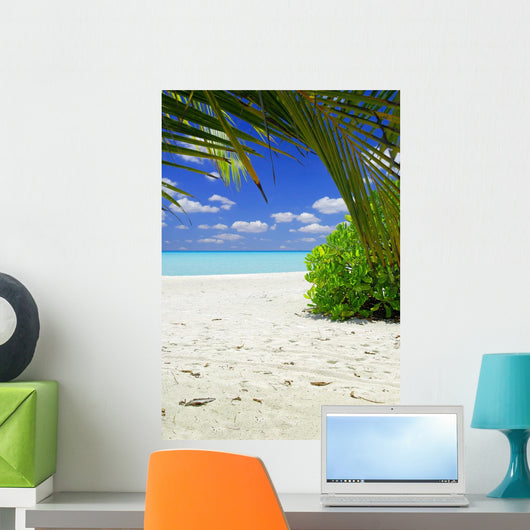 Beautiful Tropical Beach with Wall Decal