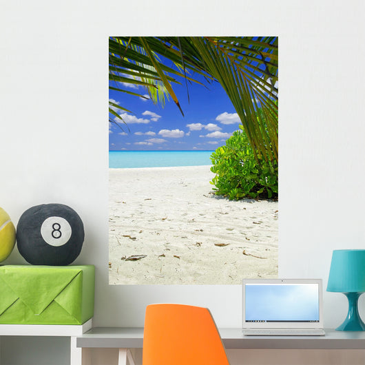 Beautiful Tropical Beach with Wall Decal