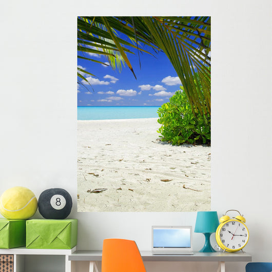 Beautiful Tropical Beach with Wall Decal