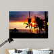 Palm Tree Sandy Beach Wall Decal Design 3