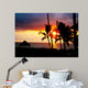 Palm Tree Sandy Beach Wall Decal Design 3