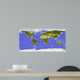 World Map Centered Africa Wall Decal