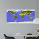 World Map Centered Africa Wall Decal