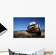 Abandoned Beached Shipwreck Wall Decal